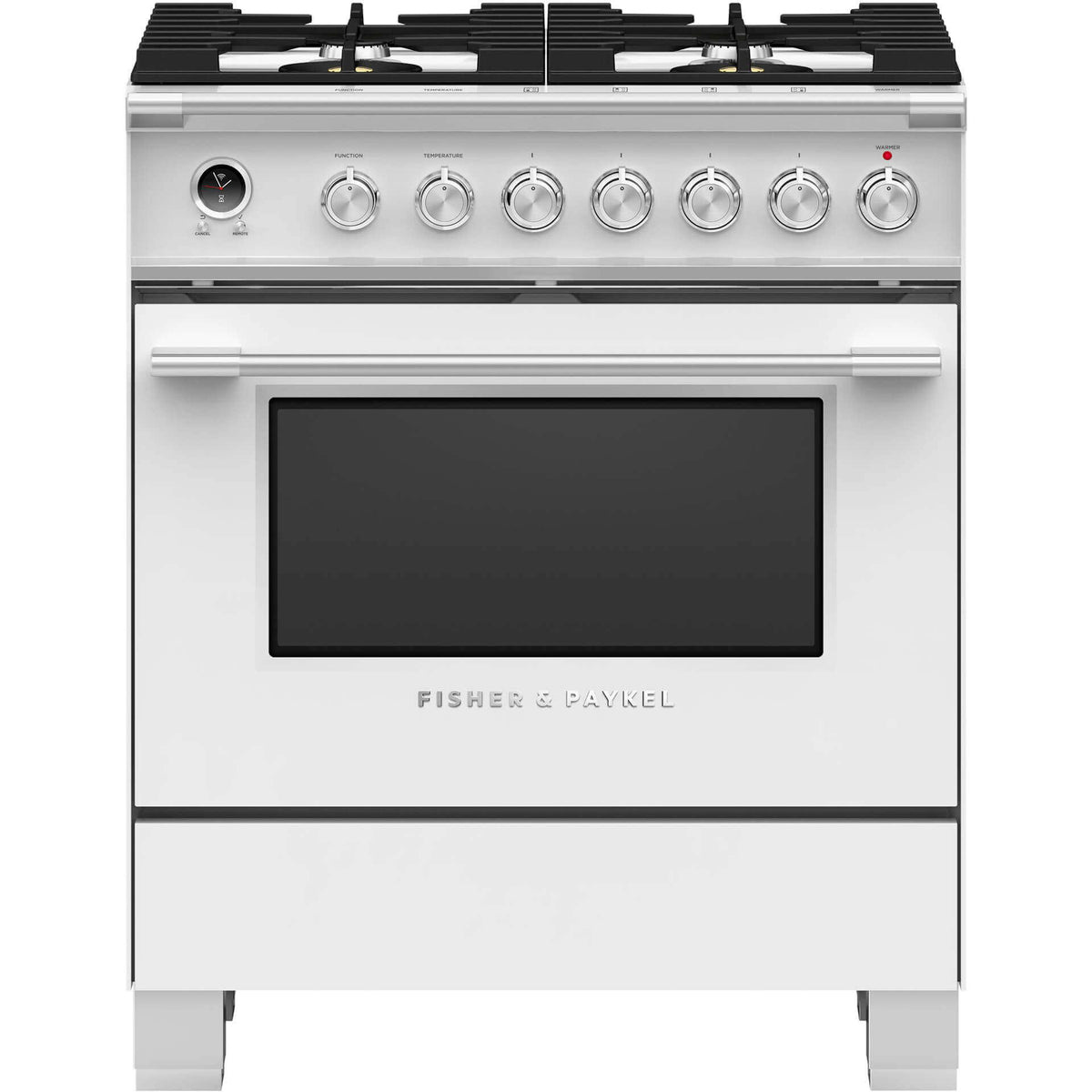  Fisher & Paykel 30-inch Freestanding Dual-Fuel Range with Warming Drawer OR30SCG6W1 IMAGE 1