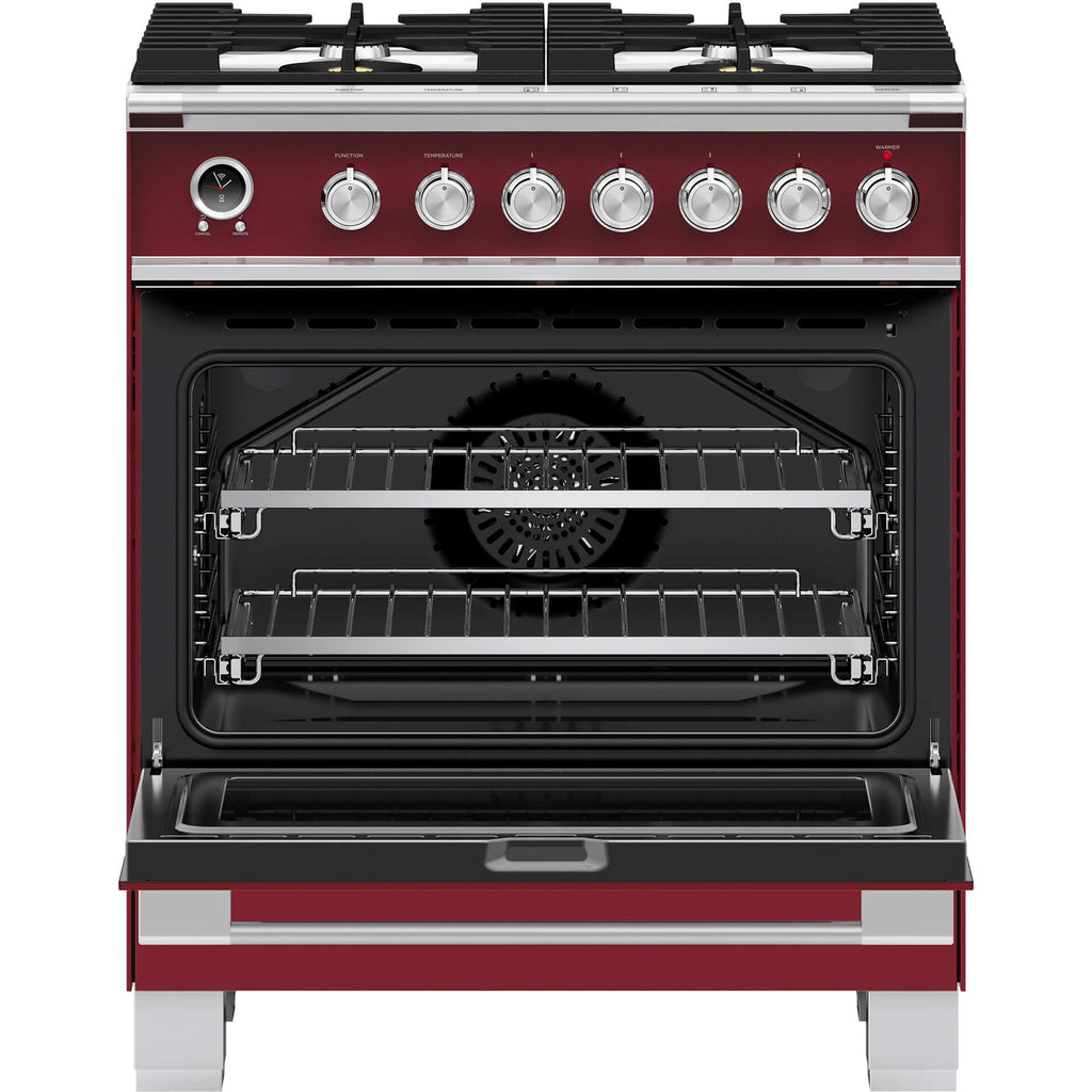  Fisher & Paykel 30-inch Freestanding Dual-Fuel Range with Warming Drawer OR30SCG6R1 IMAGE 2