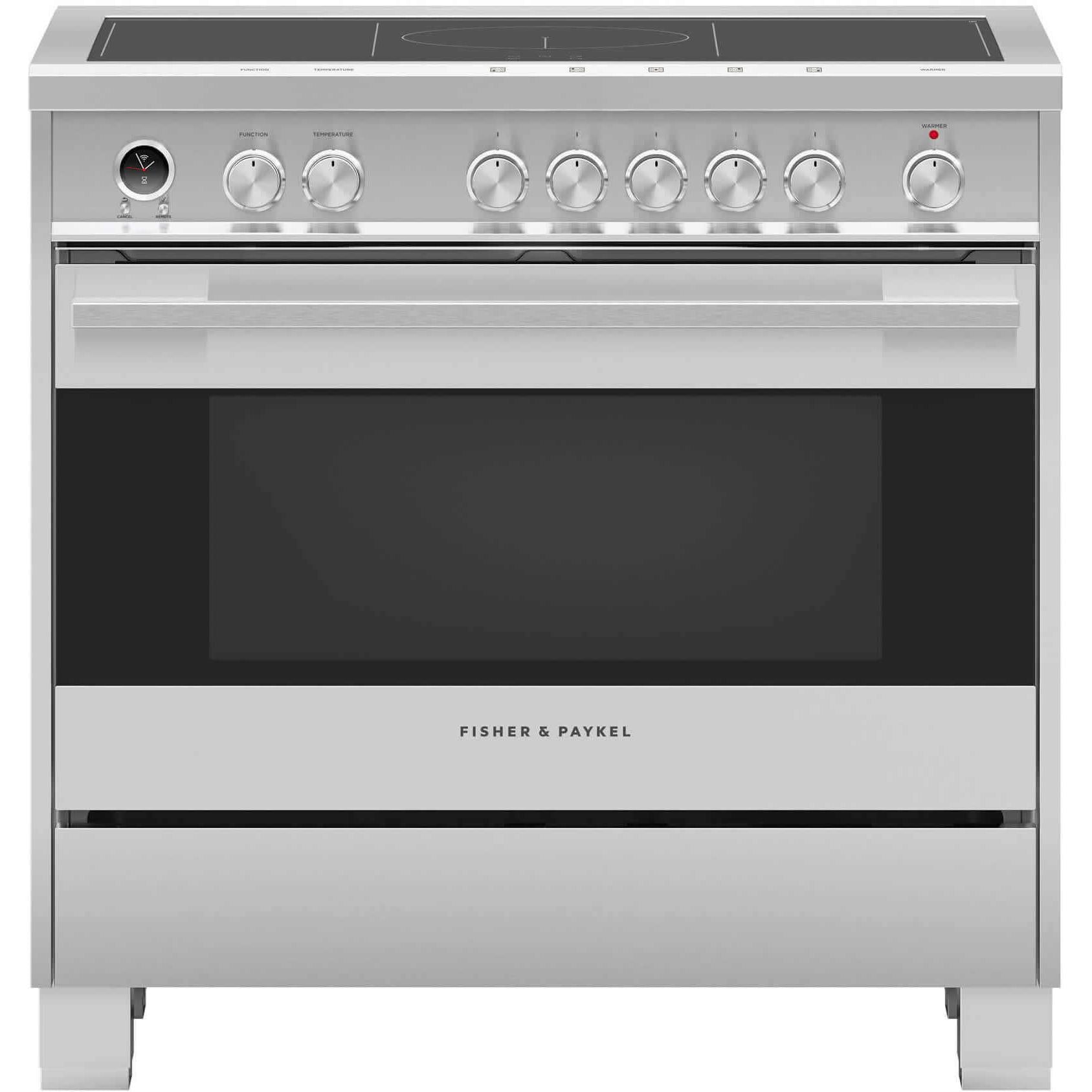  Fisher & Paykel 36-inch Freestanding Electric Induction Range with Self-Cleaning Oven OR36SDI6X1 IMAGE 1