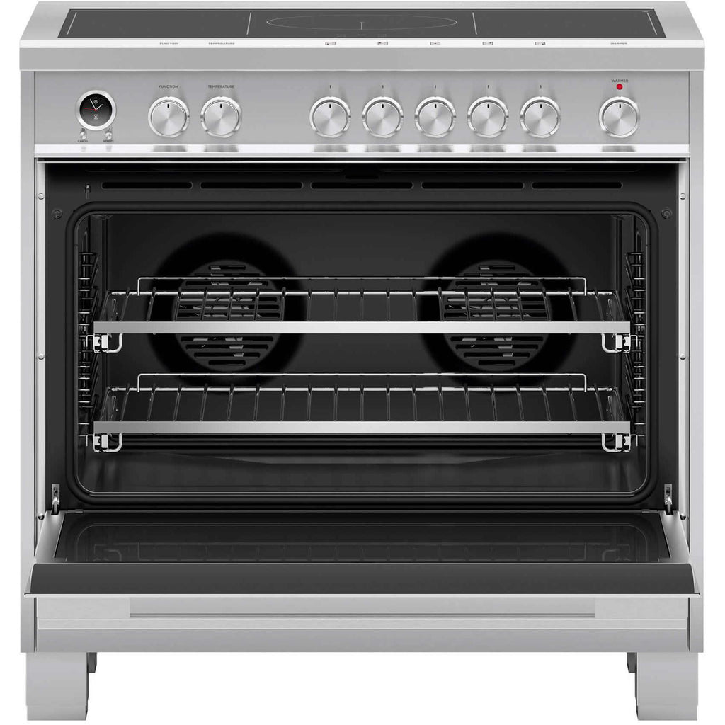  Fisher & Paykel 36-inch Freestanding Electric Induction Range with Self-Cleaning Oven OR36SDI6X1 IMAGE 2