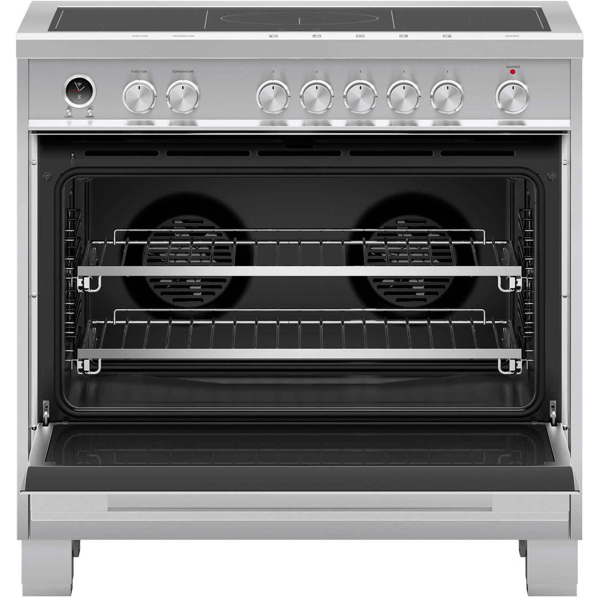  Fisher & Paykel 36-inch Freestanding Electric Induction Range with Self-Cleaning Oven OR36SDI6X1 IMAGE 2