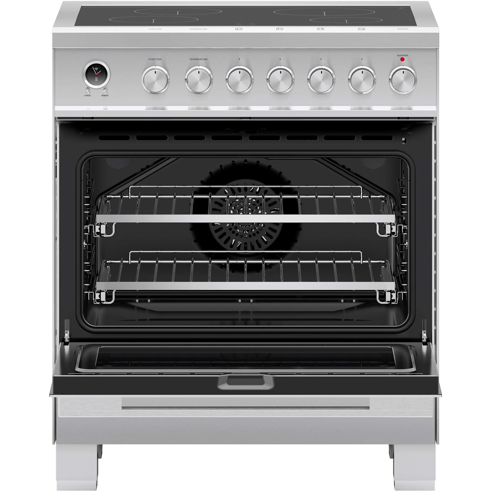  Fisher & Paykel 30-inch Freestanding Electric Induction Range with Self-Cleaning Oven OR30SDI6X1 IMAGE 2