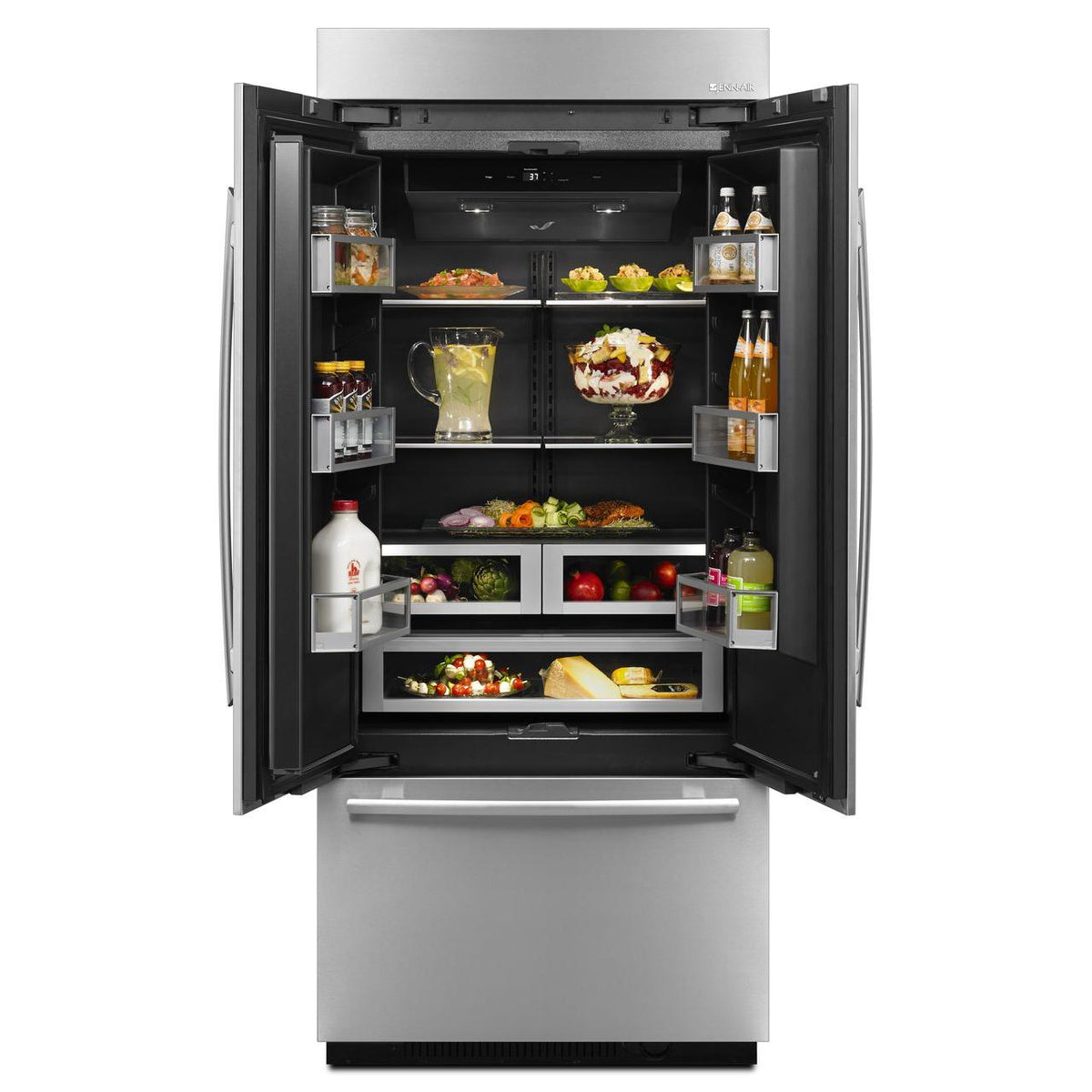  JennAir 36-inch, 20.8 cu. ft. Built-in French 3-Door Refrigerator with Interior Ice Maker JF36NXFXDE-SP IMAGE 9