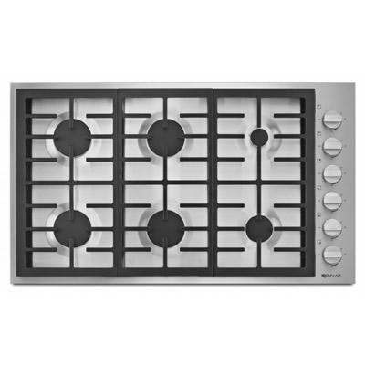  JennAir 36-inch Built-In Gas Cooktop JGC7636BP-SP IMAGE 1