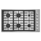  JennAir 36-inch Built-In Gas Cooktop JGC7636BP-SP IMAGE 1