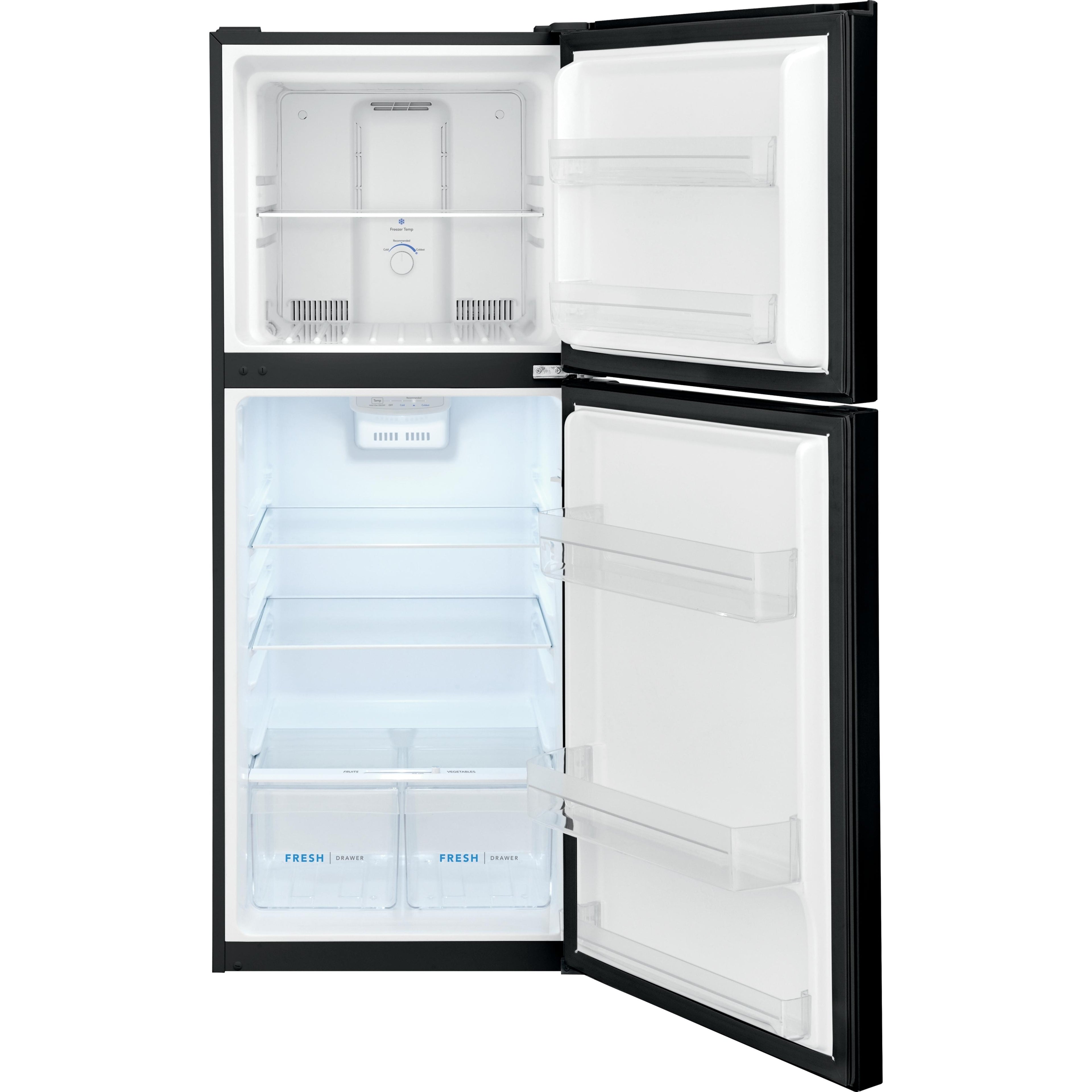  Frigidaire 24-inch, 11.6 cu. ft. Top Freezer Refrigerator FFET1222UB IMAGE 8