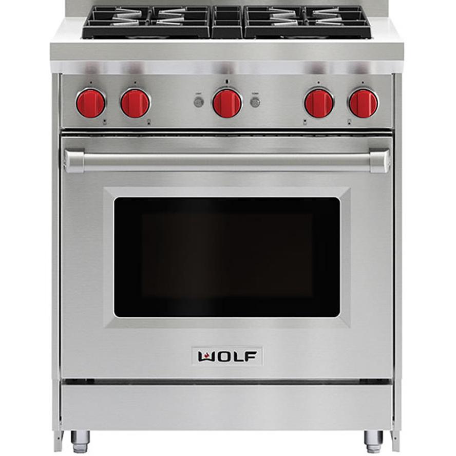  Wolf 30-inch Freestanding Gas Range with Convection GR304-LP IMAGE 1