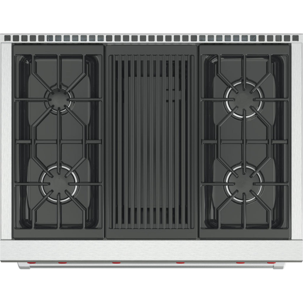  Wolf 36-inch Freestanding Gas Range with Convection GR364C-LP IMAGE 4