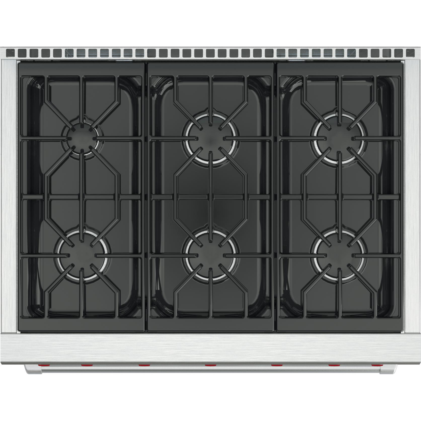  Wolf 36-inch Freestanding Gas Range with Convection GR366-LP IMAGE 2