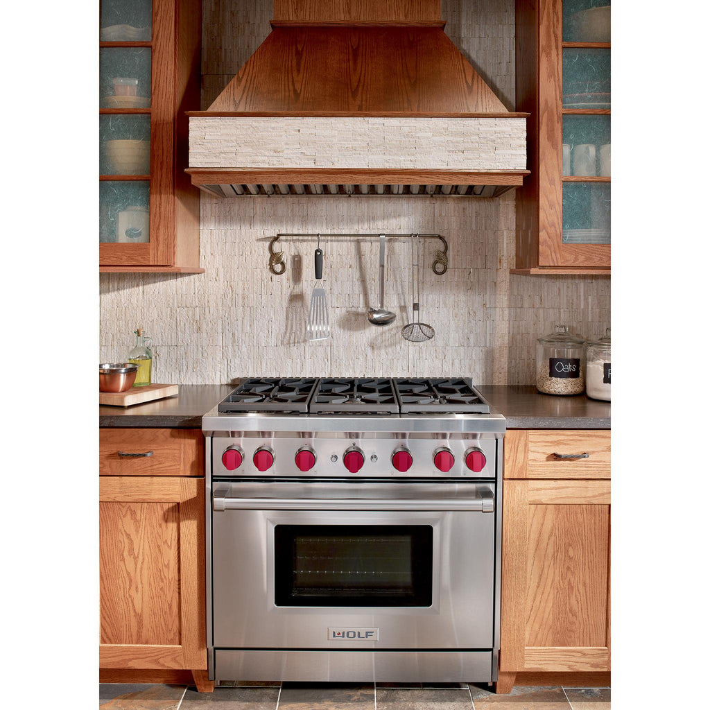  Wolf 36-inch Freestanding Gas Range with Convection GR366-LP IMAGE 7