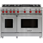 Wolf 48-inch Freestanding Gas Range with Convection GR486C-LP IMAGE 1