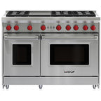  Wolf 48-inch Freestanding Gas Range with Convection GR486G-LP IMAGE 1