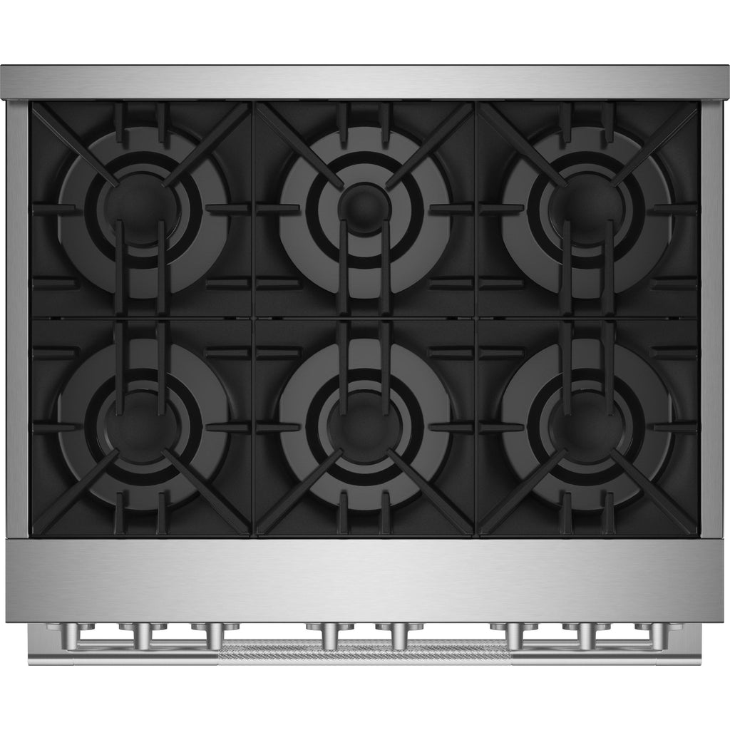  JennAir Rise 36-inch Professional-Style Gas Range JGRP436HL IMAGE 2
