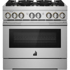  JennAir Rise 36-inch Professional-Style Dual-Fuel Range JDRP436HL IMAGE 1