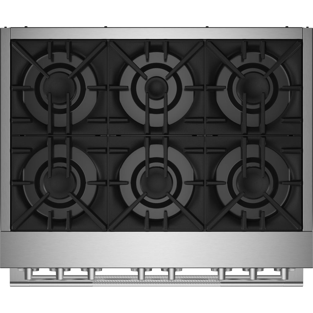  JennAir Rise 36-inch Professional-Style Dual-Fuel Range JDRP436HL IMAGE 3