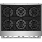  JennAir Rise 36-inch Professional-Style Dual-Fuel Range JDRP436HL IMAGE 3