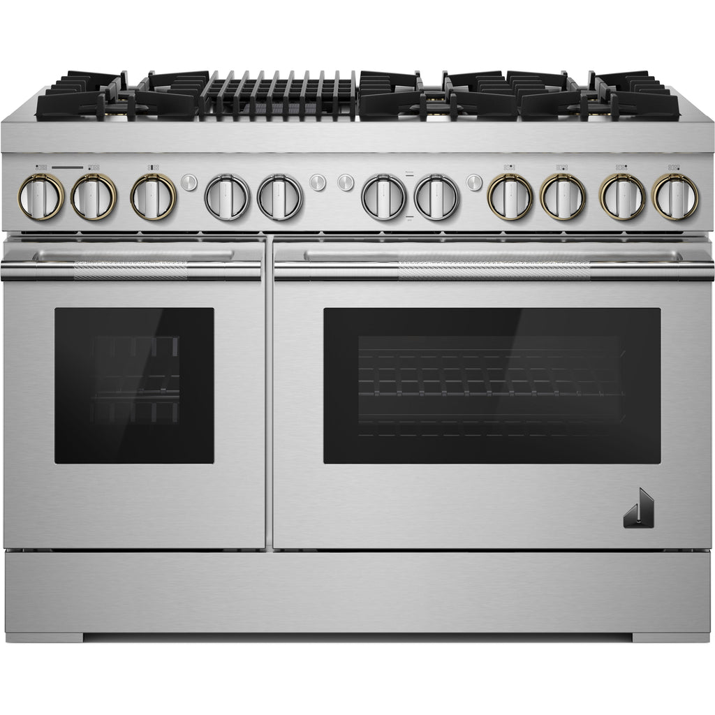  JennAir Rise 48-inch Professional-Style Dual-Fuel Range with Gas Grill JDRP648HL IMAGE 1