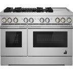  JennAir Rise 48-inch Professional-Style Dual-Fuel Range with Chrome-Infused Griddle and Gas Grill JDRP748HL IMAGE 1