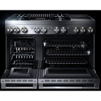  JennAir Rise 48-inch Professional-Style Dual-Fuel Range with Chrome-Infused Griddle and Gas Grill JDRP748HL IMAGE 3