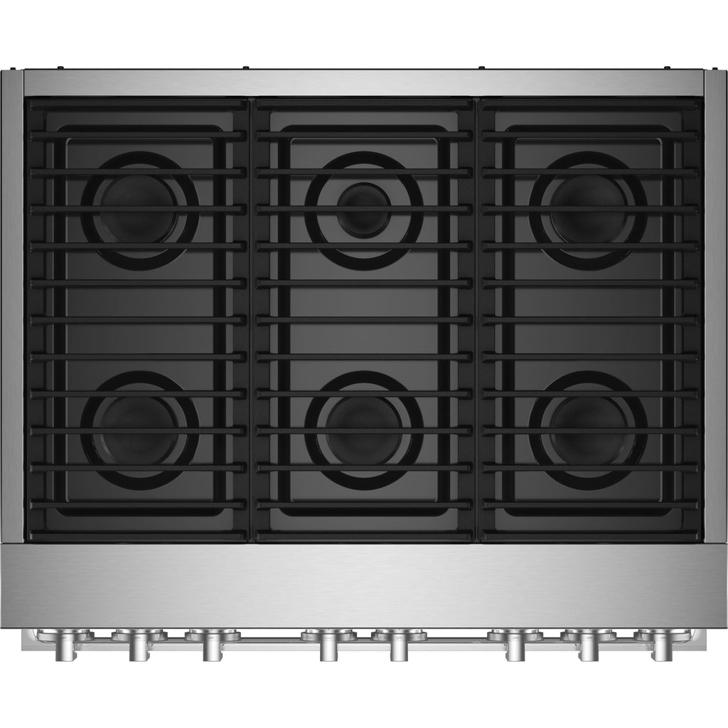  JennAir Noir 36-inch Professional-Style Dual-Fuel Range JDRP436HM IMAGE 3
