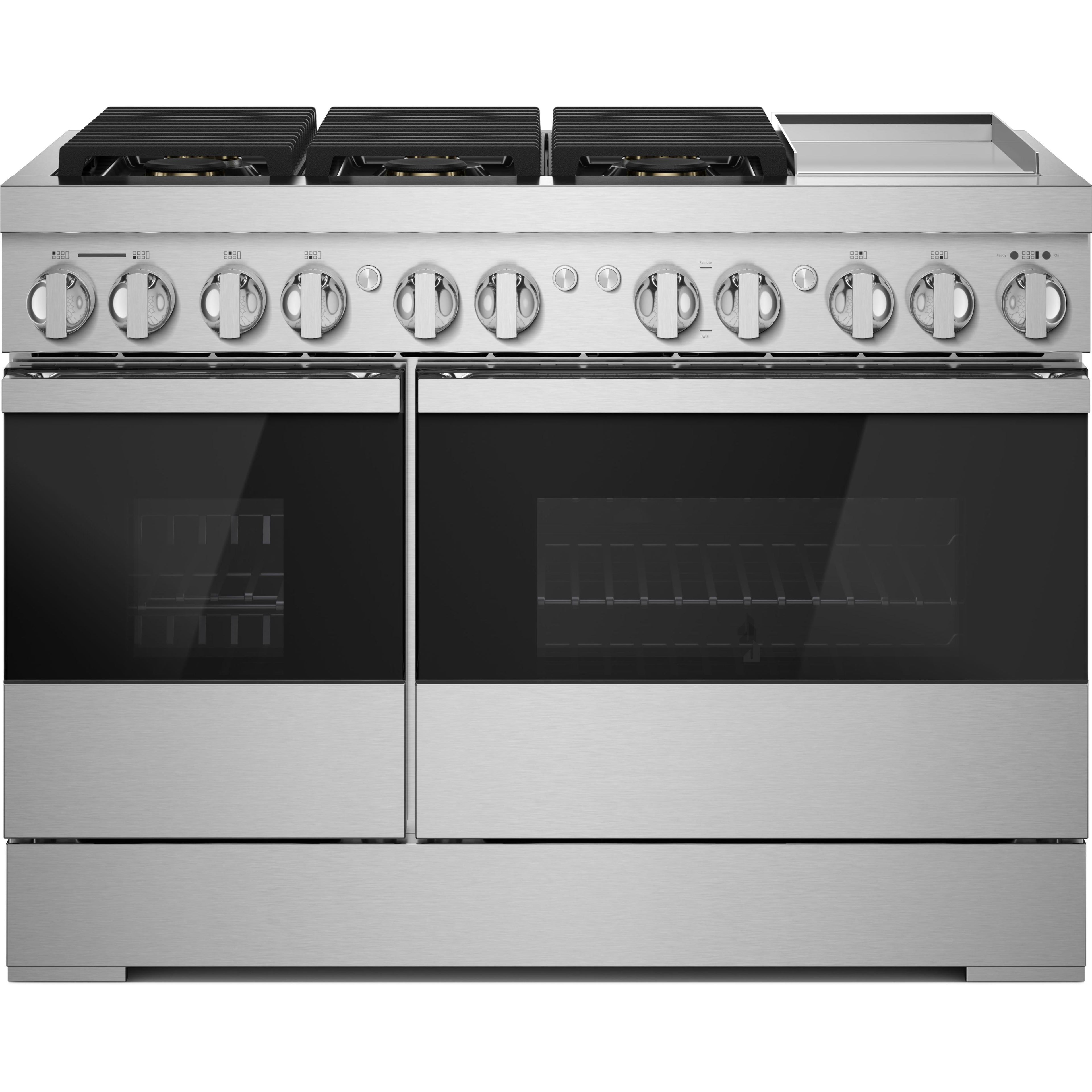  JennAir Noir 48-inch Professional-Style Dual-Fuel Range with Chrome-Infused Griddle JDRP548HM IMAGE 1