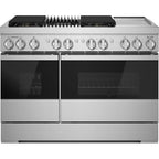  JennAir Noir 48-inch Professional-Style Dual-Fuel Range with Chrome-Infused Griddle and Gas Grill JDRP748HM IMAGE 1