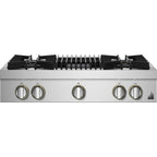  JennAir Rise 36-inch Gas Rangetop with Gas Grill JGCP636HL IMAGE 1
