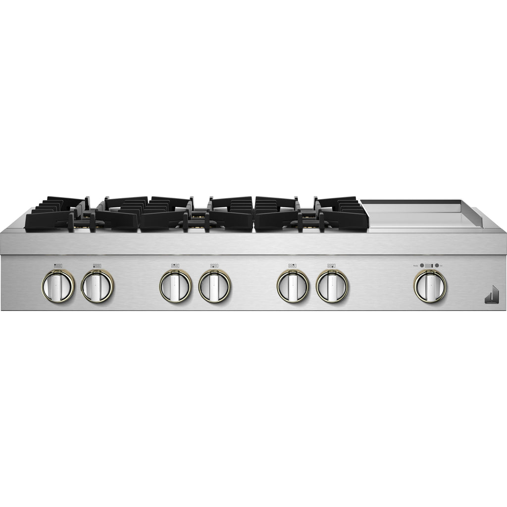  JennAir Rise 48-inch Gas Rangetop with Chrome-Infused Griddle JGCP548HL IMAGE 1