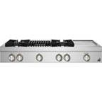  JennAir Rise 48-inch Gas Rangetop with Chrome-Infused Griddle and Gas Grill JGCP748HL IMAGE 1