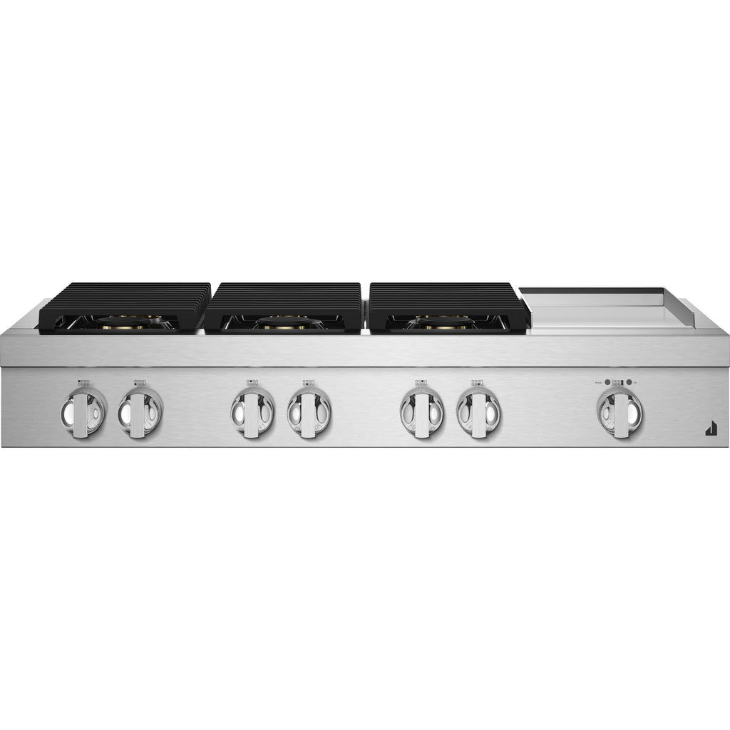  JennAir Noir 48-inch Gas Rangetop with Chrome-Infused Griddle JGCP548HM IMAGE 1