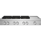  JennAir Noir 48-inch Gas Rangetop with Chrome-Infused Griddle JGCP548HM IMAGE 1