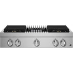  JennAir Noir 36-inch Gas Rangetop with Gas Grill JGCP636HM IMAGE 1