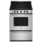  Whirlpool 24-inch, Freestanding Electric Range with Upswept SpillGuard™ Cooktop YWFE50M4HS IMAGE 1