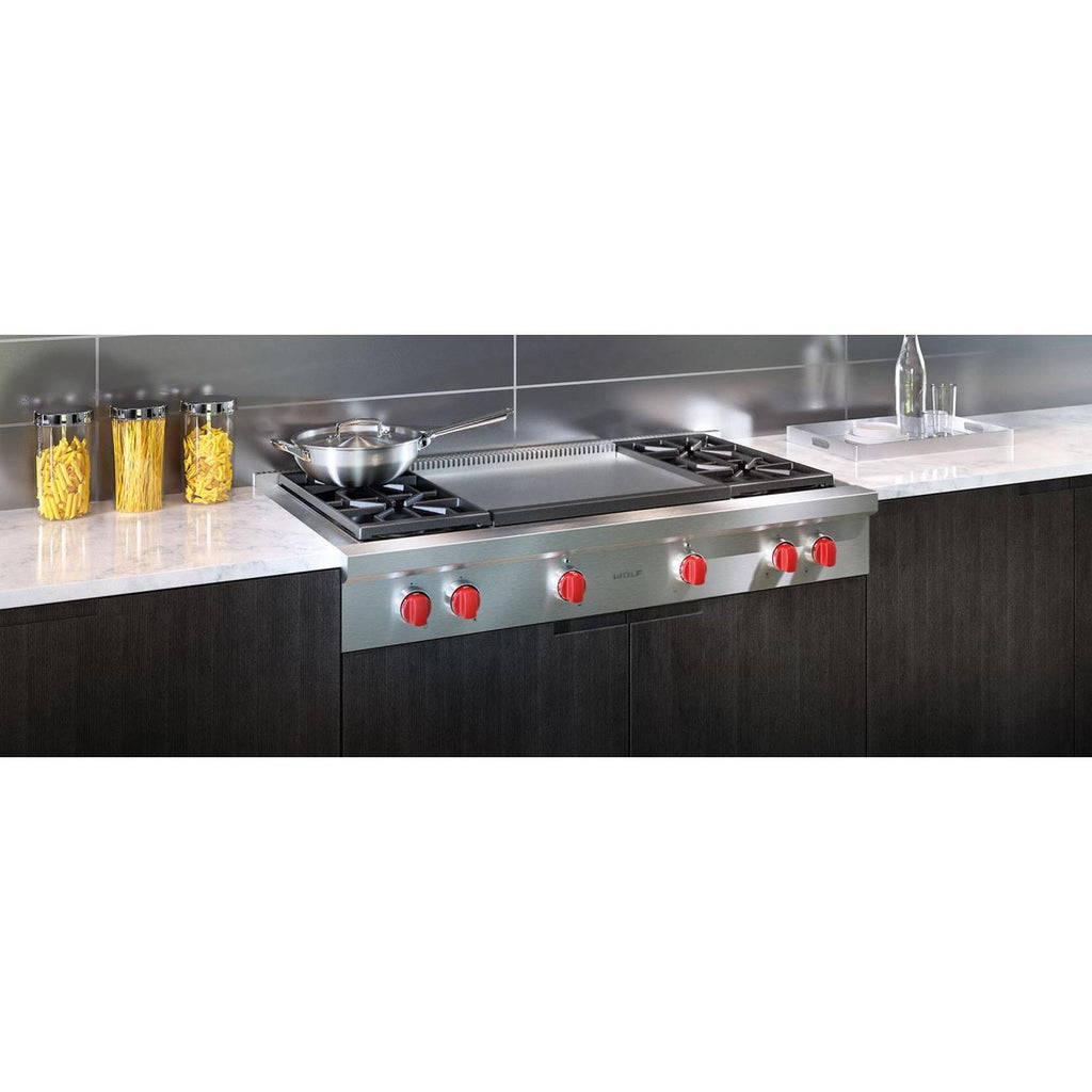  Wolf 48-inch Gas Rangetop SRT484DG IMAGE 2