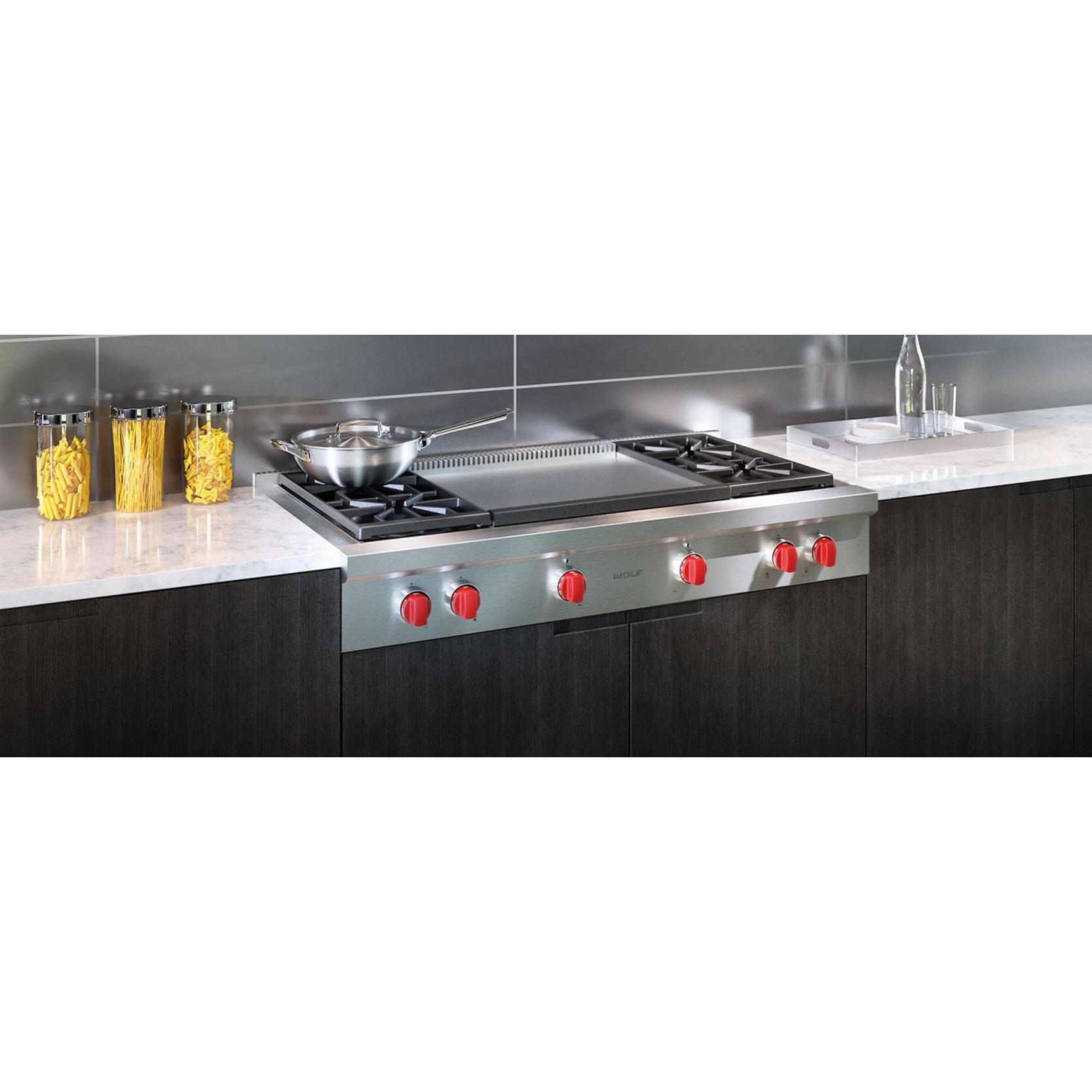  Wolf 48-inch Gas Rangetop SRT484DG IMAGE 2