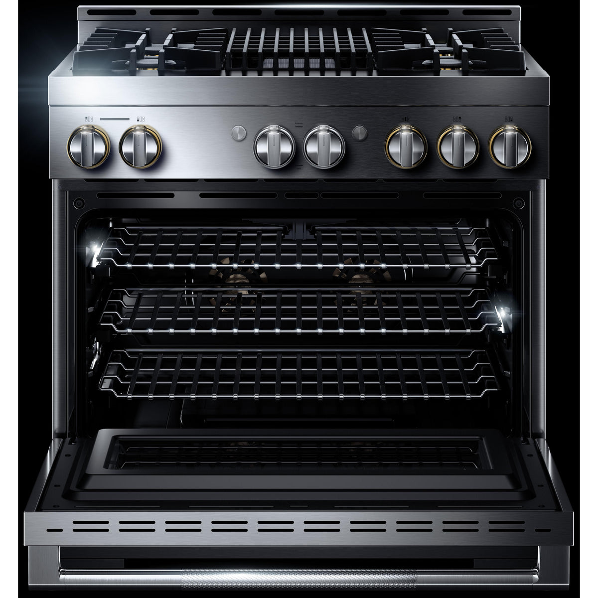  JennAir 36-inch Freestanding Gas Range with JennAir® Culinary Center JGRP636HLSP IMAGE 3