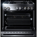  JennAir 36-inch Freestanding Dua-Fuel Range with JennAir® Culinary Center JDRP636HLSP IMAGE 2