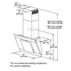  JennAir 36-inch Wall Mount Range Hood JXP5032WW IMAGE 3