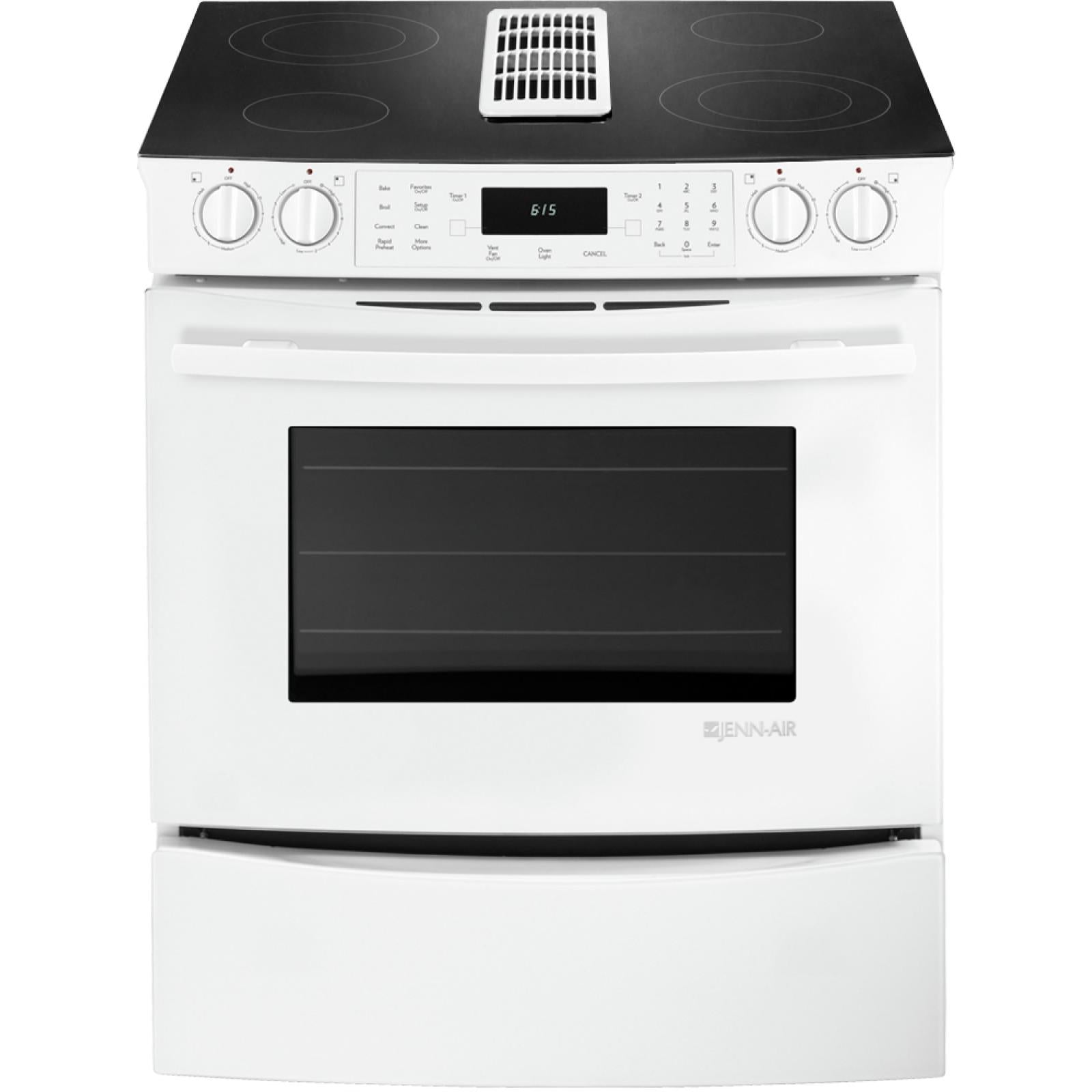  JennAir 30-inch Slide-in Electric Range with Convection Technology JES9900CCW IMAGE 1