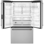  Café 36-inch, 23.1 cu.ft. Counter-Depth French 3-Door Refrigerator with WiFi Connect CWE23SP2MS1 IMAGE 3