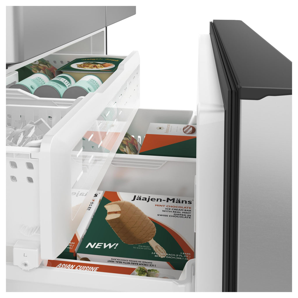  Café 36-inch, 23.1 cu.ft. Counter-Depth French 3-Door Refrigerator with WiFi Connect CWE23SP2MS1 IMAGE 6