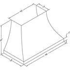  Vent-A-Hood 48-inch Designer Wall Mount Range Hood JDH248/C2AS-10 IMAGE 2