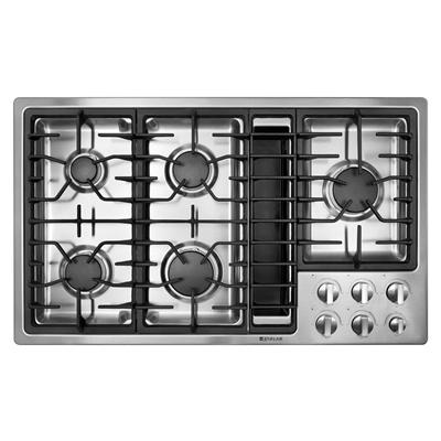  JennAir 36-inch Built-In Gas Cooktop JGD3536WS IMAGE 1