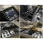  JennAir 36-inch Built-In Gas Cooktop JGD3536WS IMAGE 3