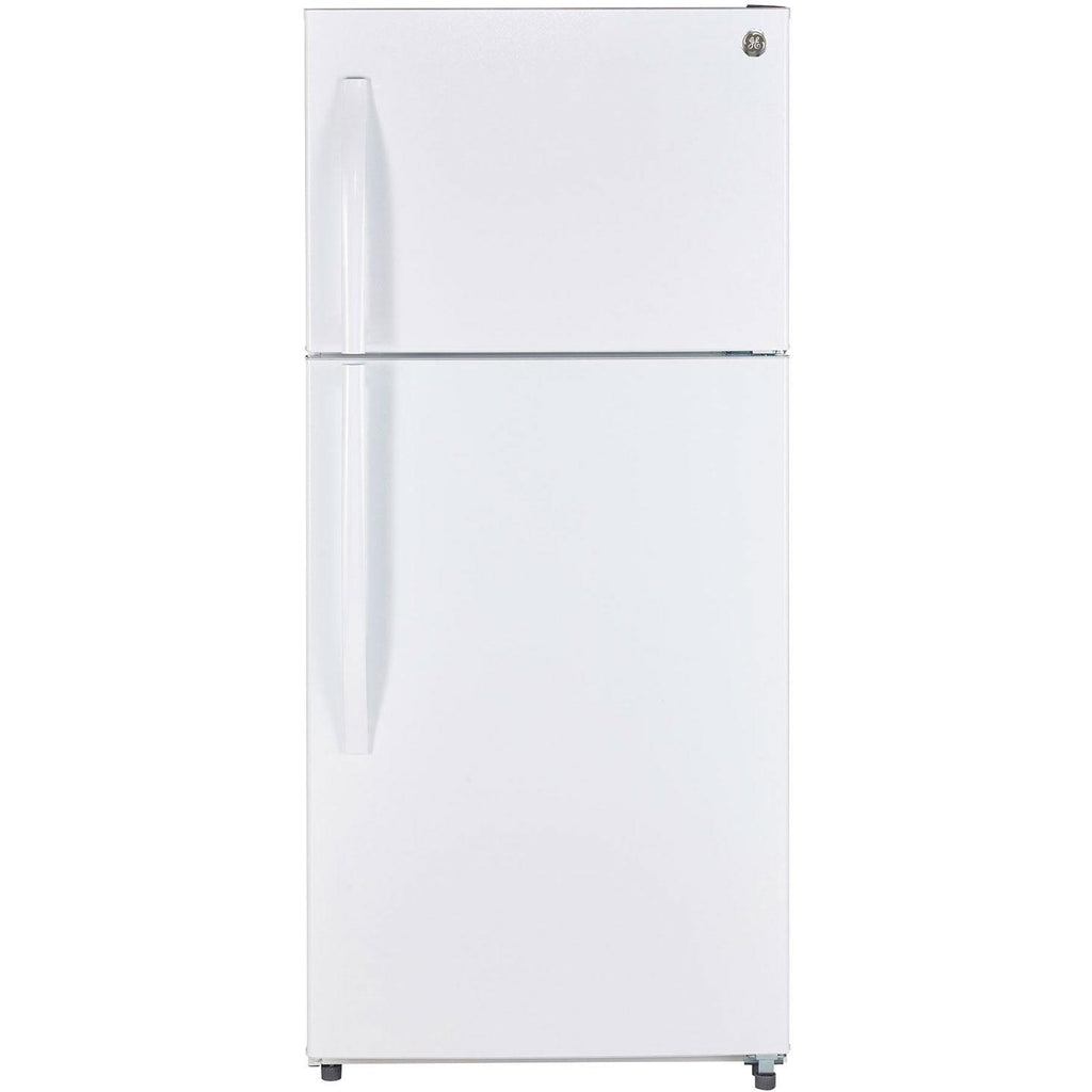  GE 30-inch 18 cu. ft. Top Freezer Refrigerator GTE18FTLKWW IMAGE 1