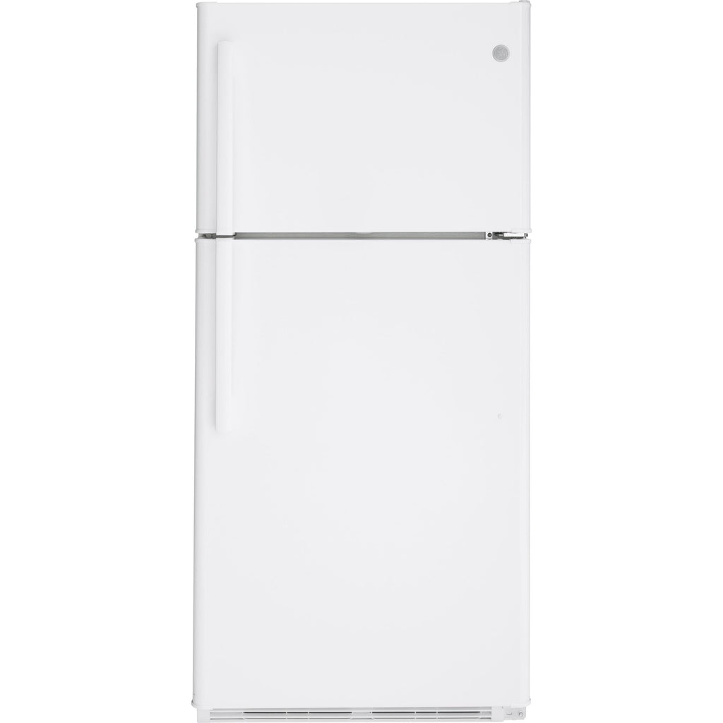  GE 30-inch 18 cu. ft. Top Freezer Refrigerator GTS18FTLKWW IMAGE 1