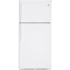  GE 30-inch 18 cu. ft. Top Freezer Refrigerator GTS18FTLKWW IMAGE 1