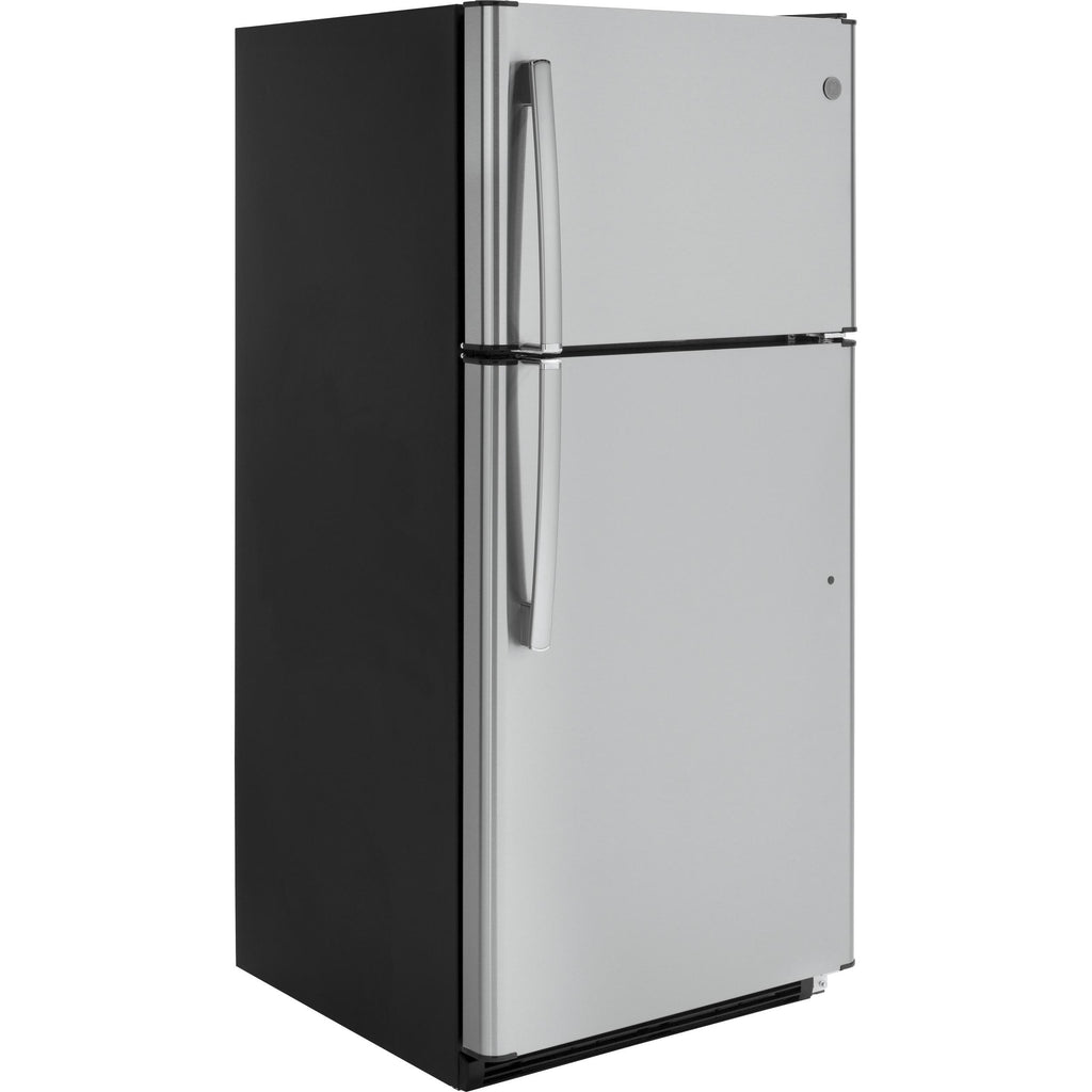  GE 30-inch 18 cu. ft. Top Freezer Refrigerator GTS18FSLKSS IMAGE 2