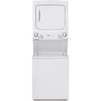  GE Stacked Washer/Dryer Electric Laundry Center GUD27EEMNWW IMAGE 1