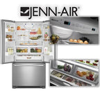  JennAir 36-inch, 21.8 cu. ft. Counter-Depth French 3-Door Refrigerator with Ice and Water JFC2290VEP IMAGE 3